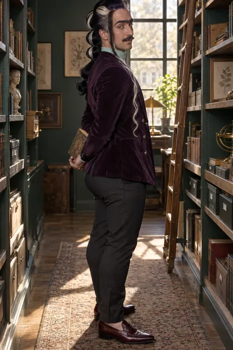 Portrait de Dario, archiviste, personnage de Tout pour la villa.