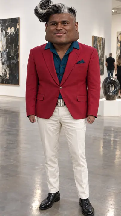 Portrait de Gaspard, créateur de mode, personnage de Tout pour la villa.