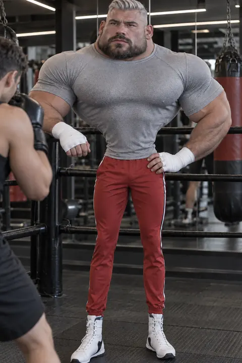 Portrait de Victor, entraîneur de boxe, personnage de Tout pour la villa.