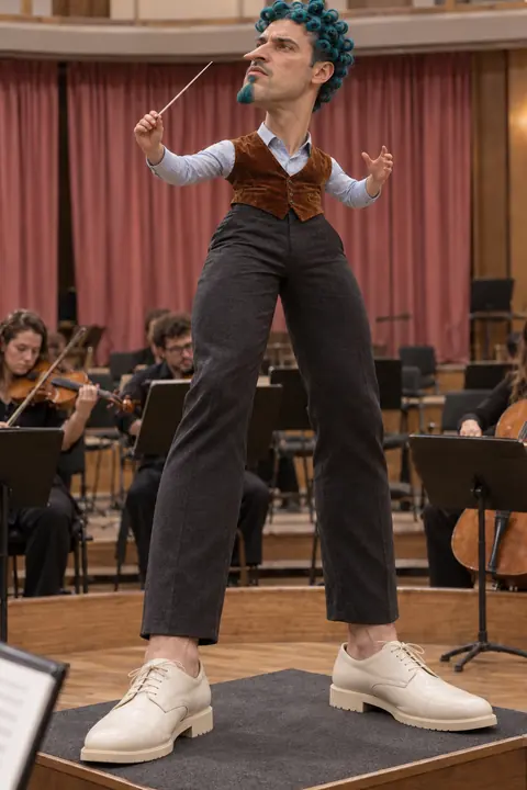 Portrait de Théo, chef d’orchestre, personnage de Tout pour la villa.
